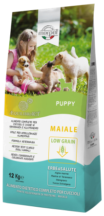 Marpet Æquilibriavet Low Grain Puppy Medium Wieprzowina-  Monoproteinowa Sucha Karma Dla Szczeniąt 1,5kg 