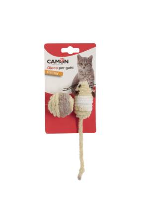 CAMON CAT TOY PIŁECZKA I MYSZ 2szt