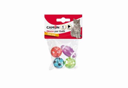 CAMON CAT TOY PIŁECZKI SPORTOWE Z DZWONKIEM 4szt