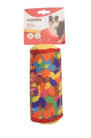 CAMON DOG TOY PACZKA CUKIERKÓW Z PISZCZAŁKĄ 20cm AH4165