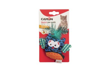 CAMON CAT TOY PTASZEK Z DZWONKIEM I KOCIMIĘTKĄ 10cm AG0365