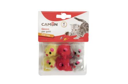 CAMON CAT TOY MYSZKI MINI KOLOROWE 6szt