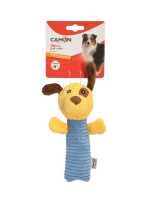 CAMON DOG TOY PLUSZOWA ZABAWKA Z PISZCZAŁKĄ PIES ŻABA 19cm AH024