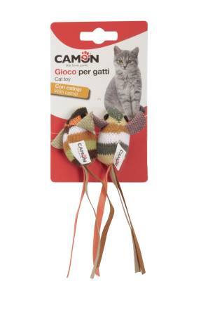 CAMON CAT TOY MYSZKI W PASKI 2szt